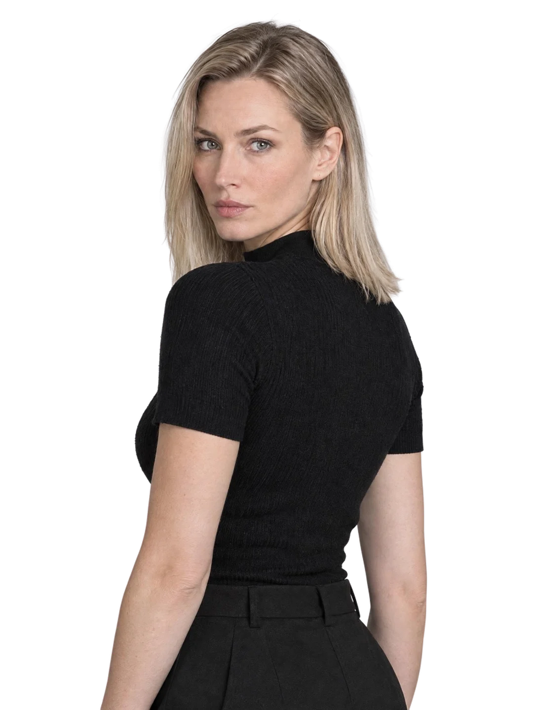 Elena Petrova, over shoulder view