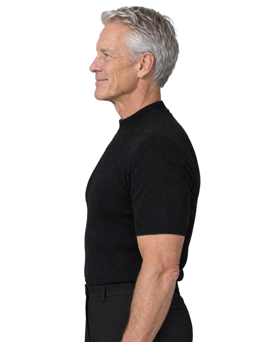 Harold Jensen, left profile view