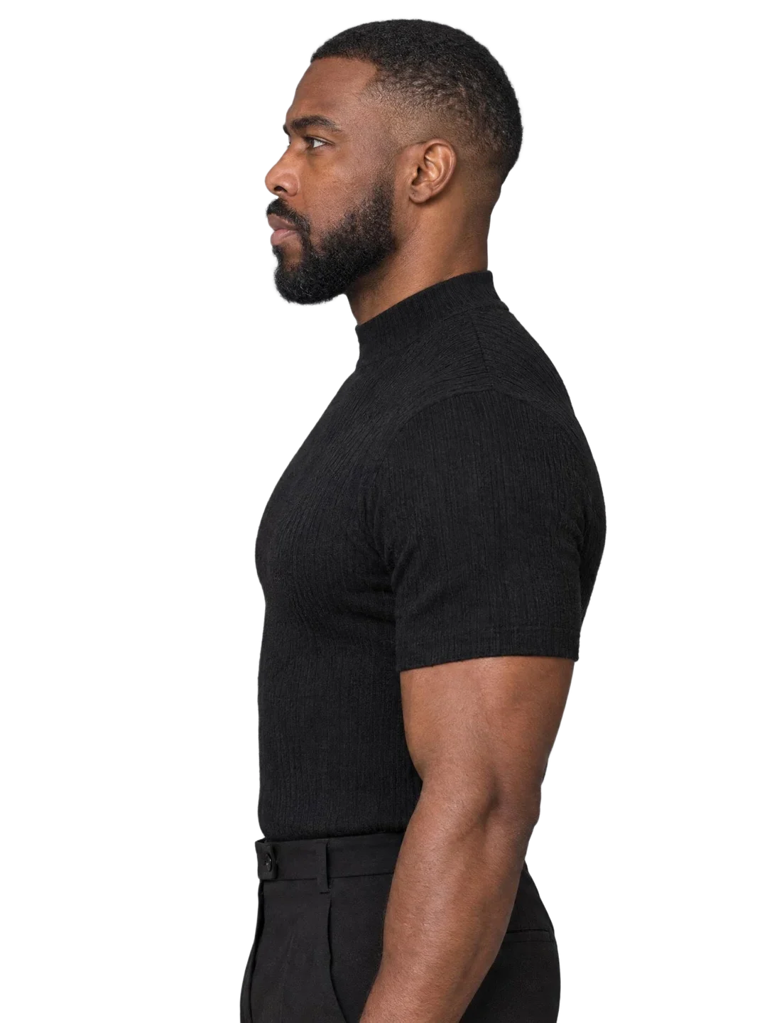 Jamal Rivers, left profile view
