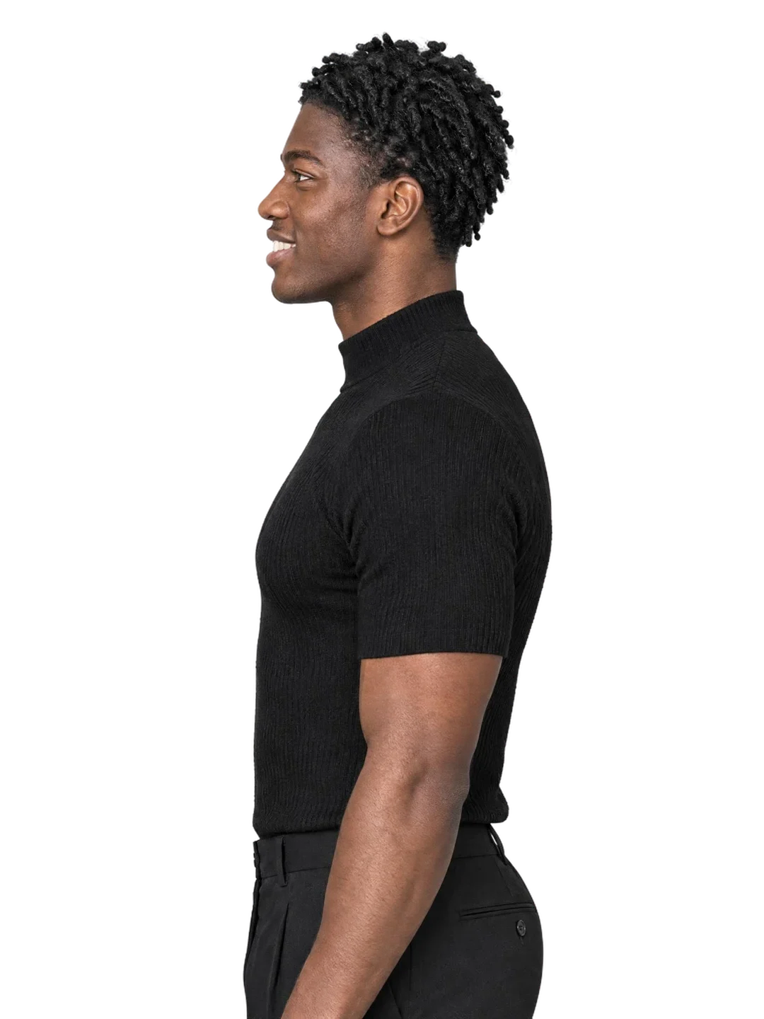 Kojo Owusu, left profile view