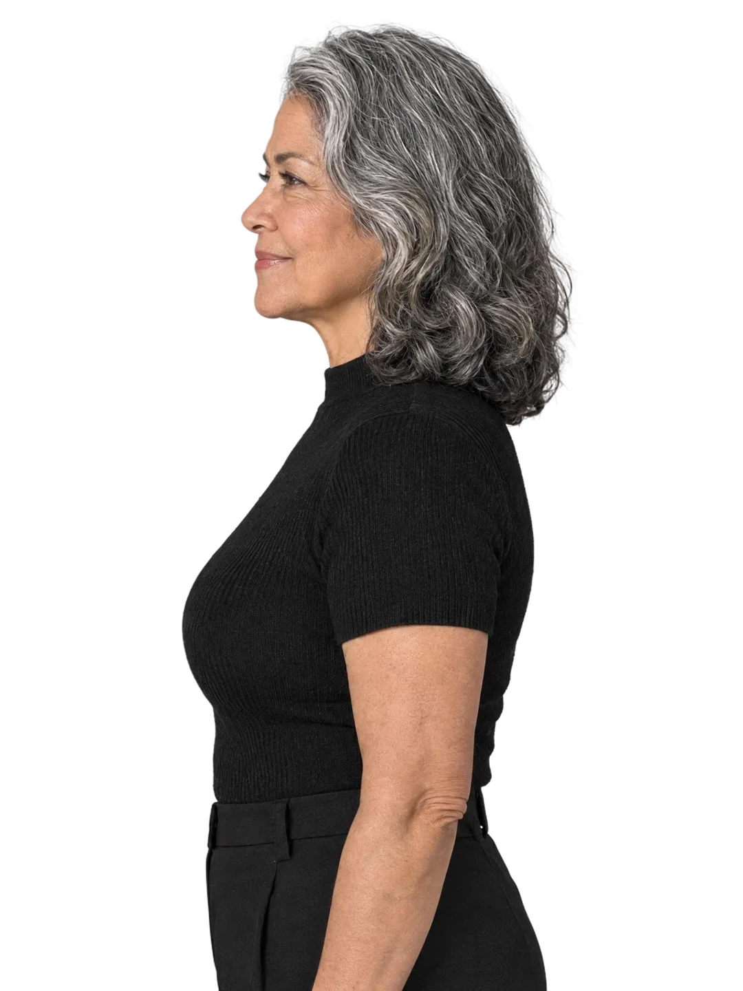 Rosa Delgado, left profile view