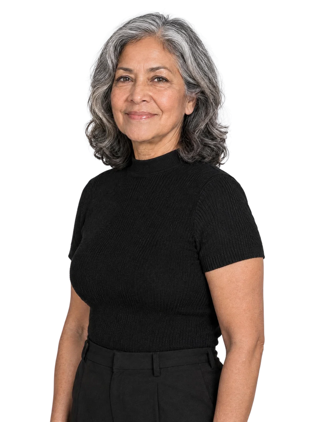Rosa Delgado, left three-quarter view