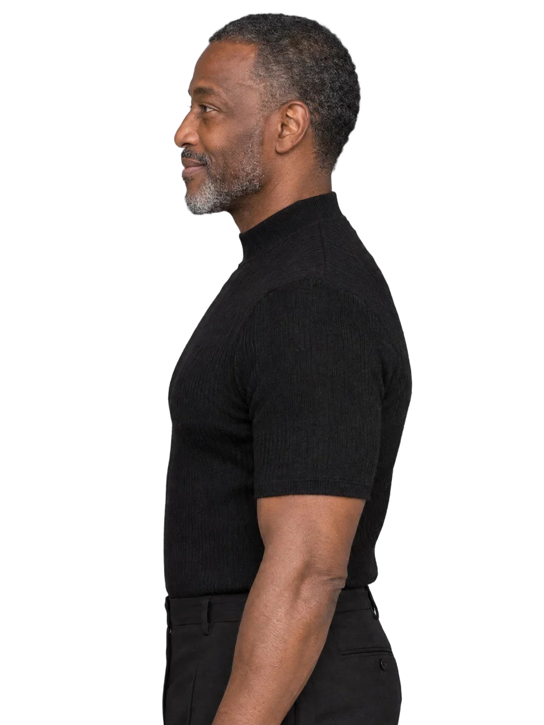 Samuel Adebayo, left profile view