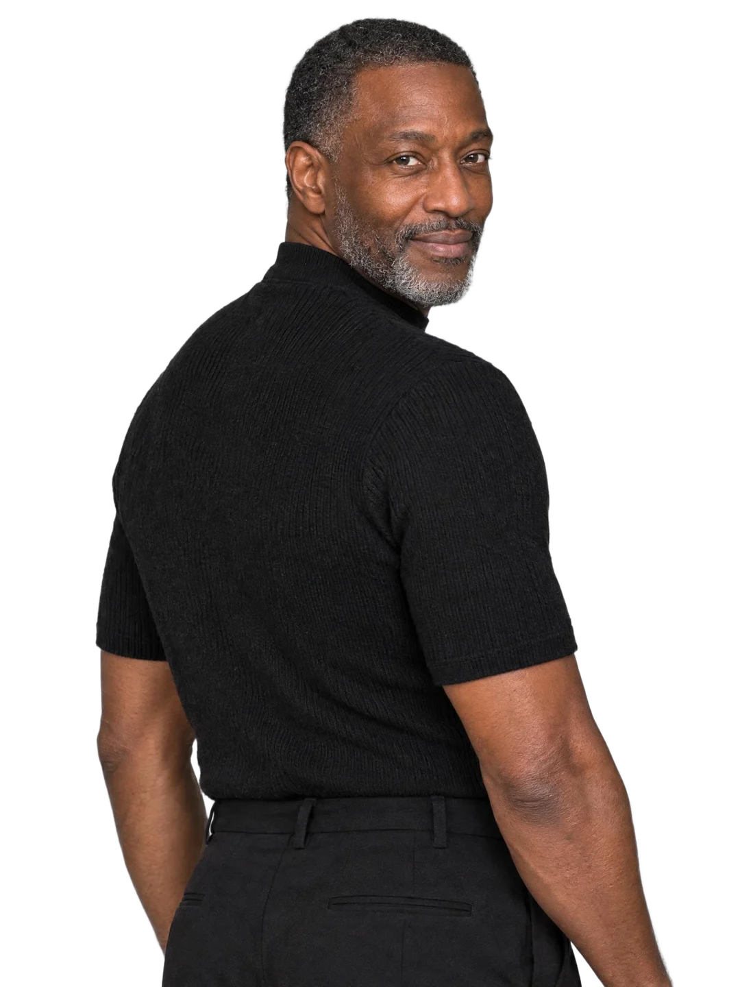 Samuel Adebayo, over shoulder view