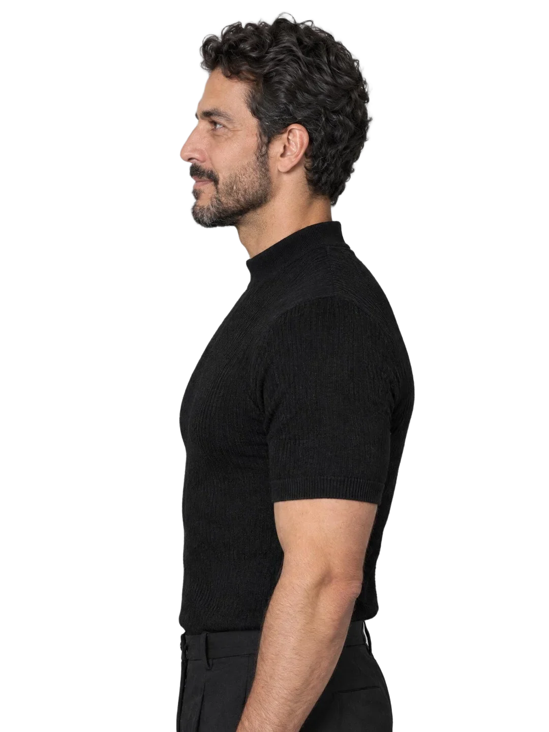 Youssef Amrani, left profile view