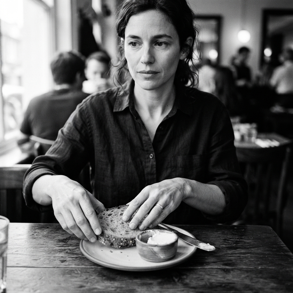 Food Photography fine-art monochrome AI photo shoot idea created with imageat