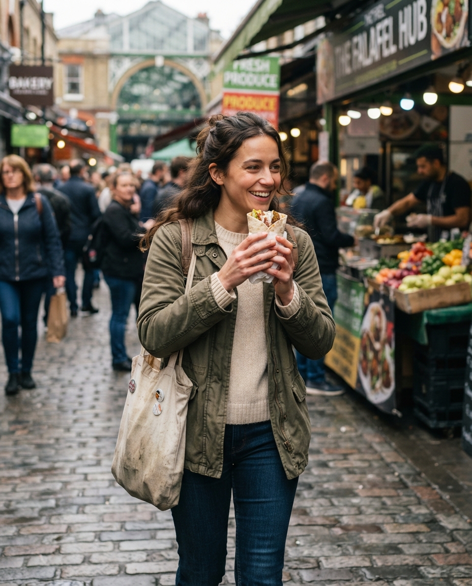 Food Photography street candid AI photo shoot idea created with imageat