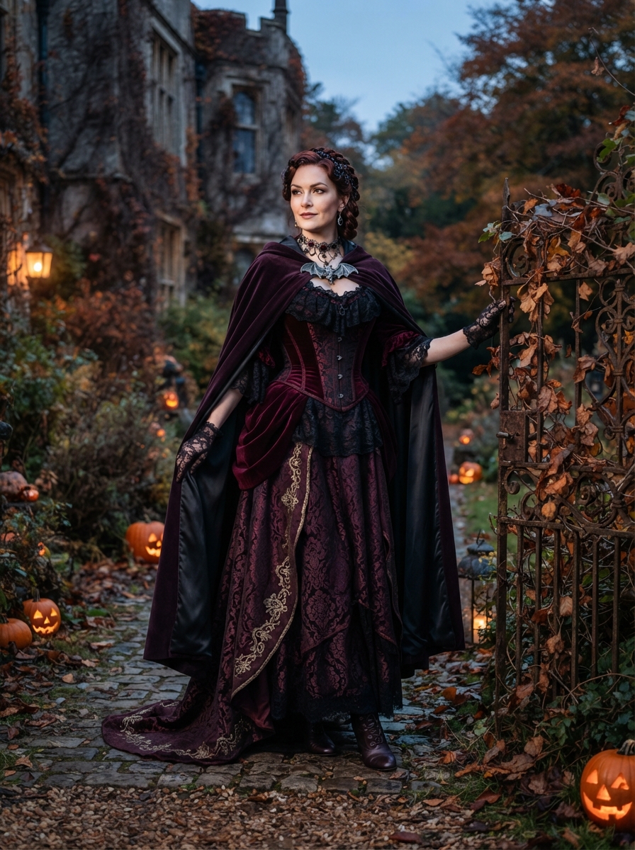 Halloween full-body story AI photo shoot idea created with imageat