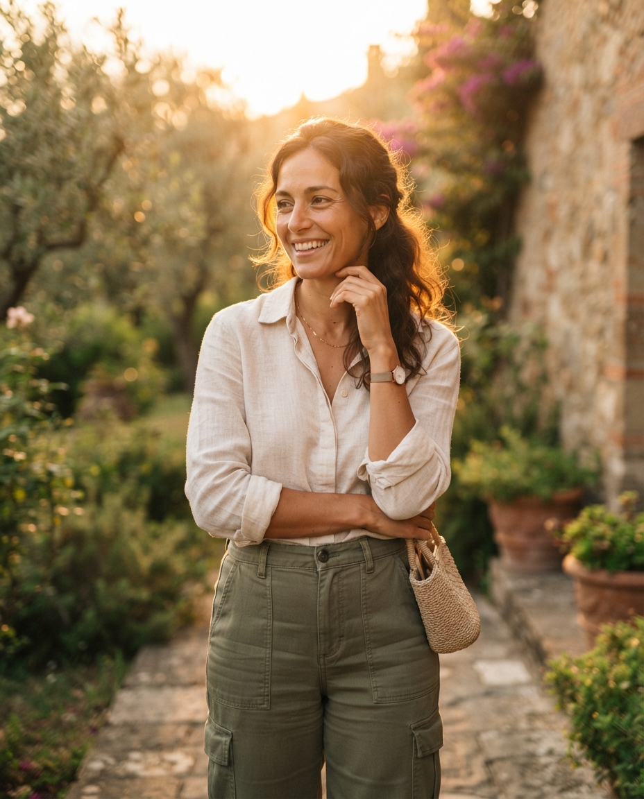 Instagram golden hour AI photo shoot idea created with imageat