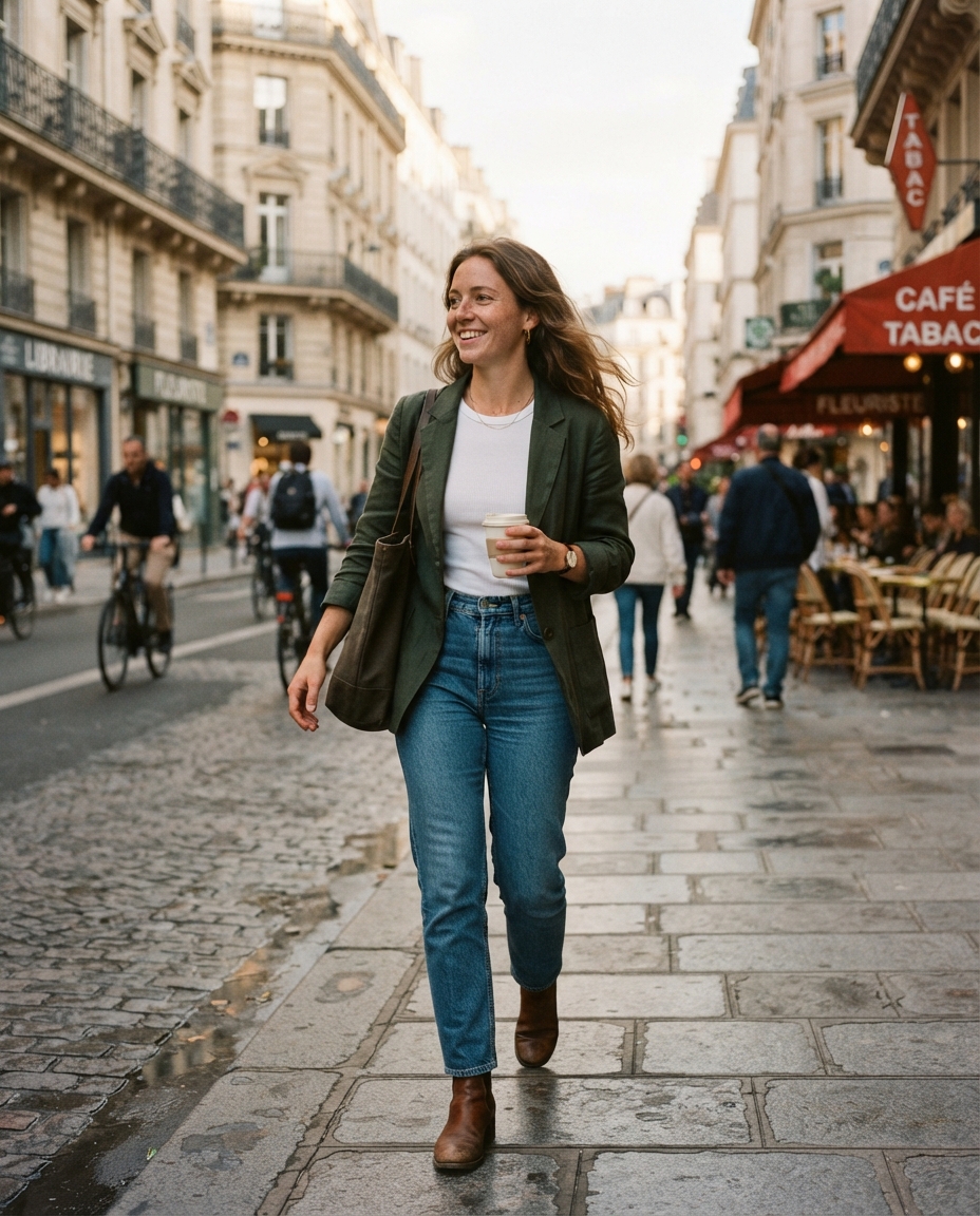 Instagram street candid AI photo shoot idea created with imageat