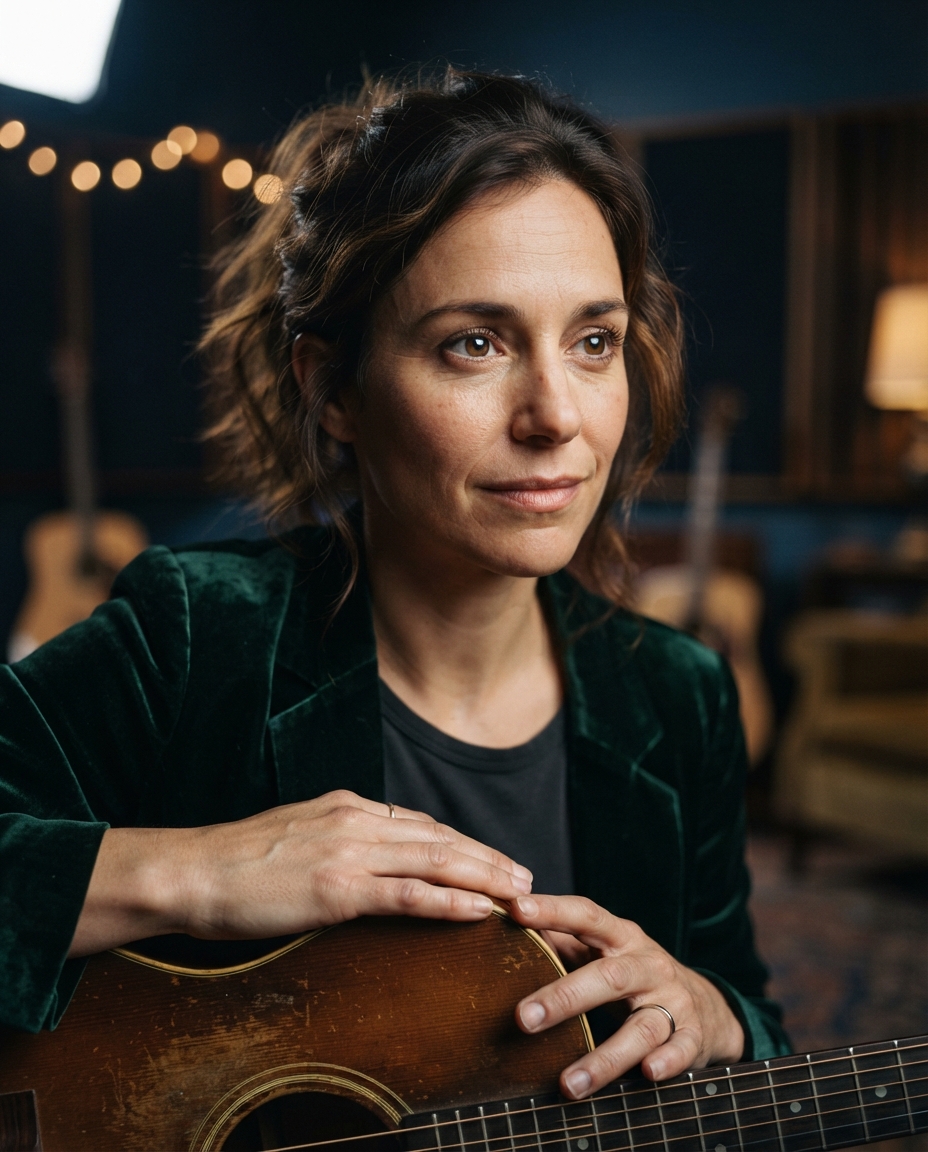 Musician Portraits cinematic close-up AI photo shoot idea created with imageat