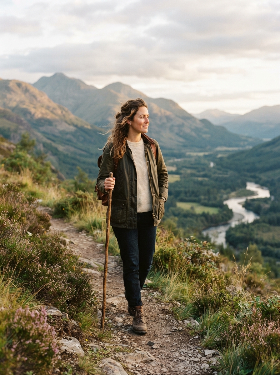 Nature Portraits full-body story AI photo shoot idea created with imageat