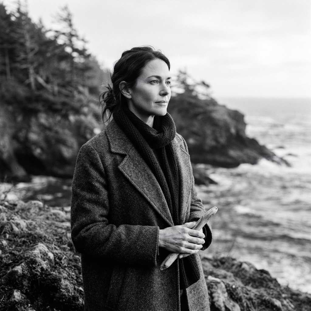 Nature Portraits fine-art monochrome AI photo shoot idea created with imageat
