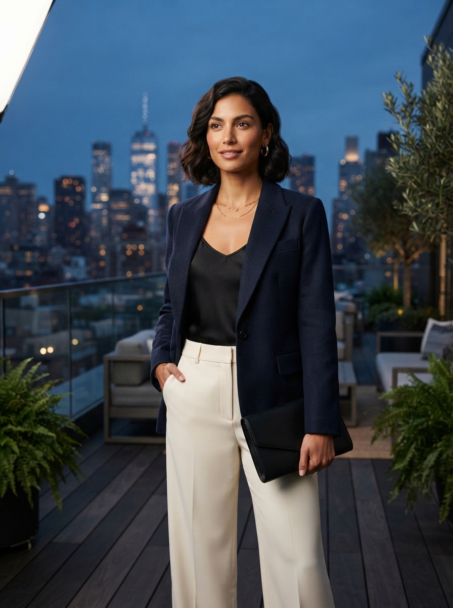 Rooftop Portraits studio editorial AI photo shoot idea created with imageat