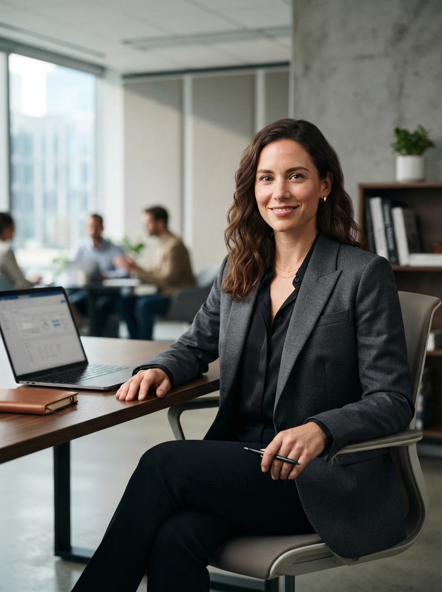 Startup Founder studio editorial AI photo shoot idea created with imageat