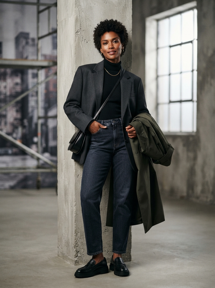Street Style studio editorial AI photo shoot idea created with imageat