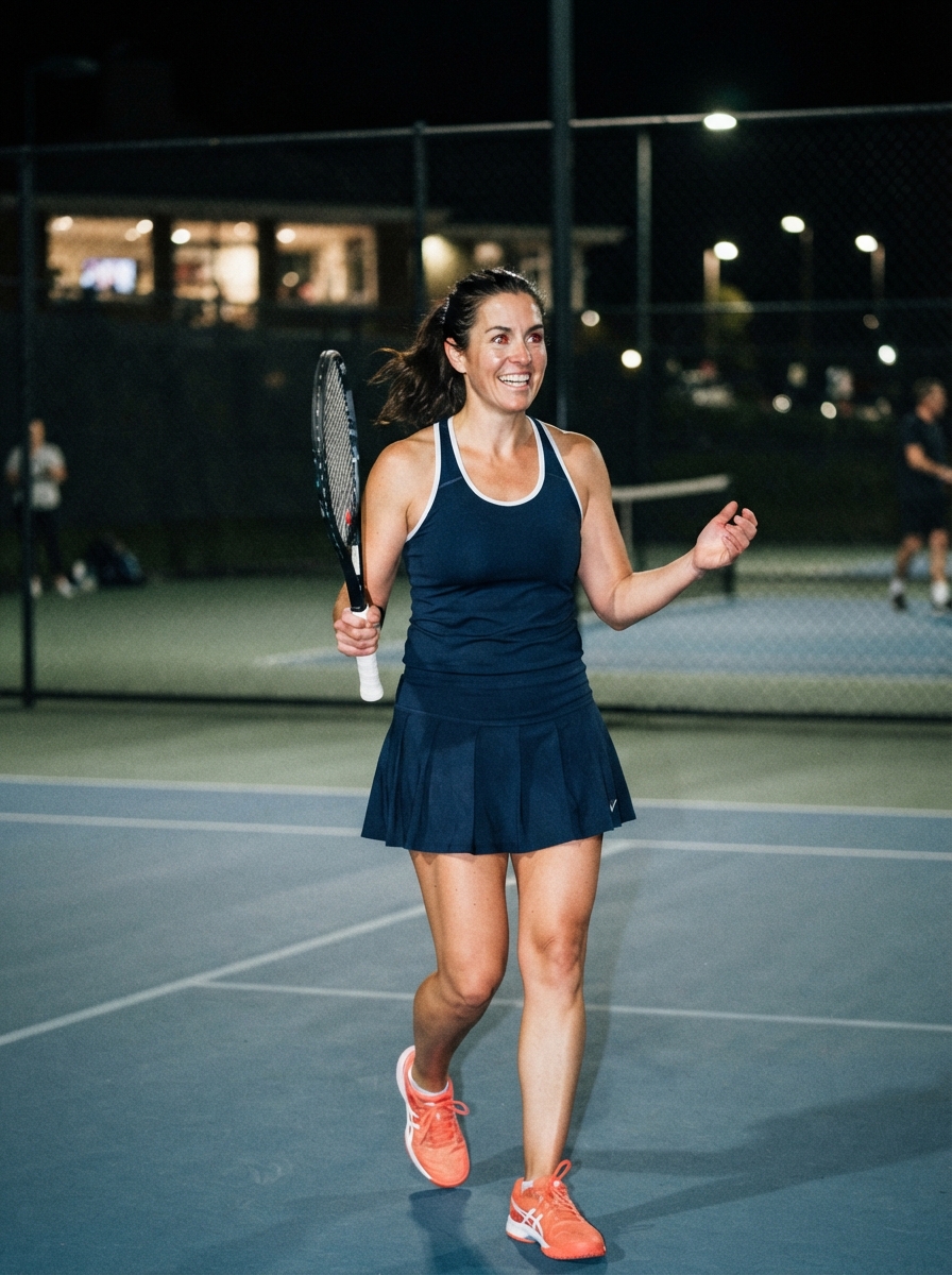 Tennis direct flash AI photo shoot idea created with imageat