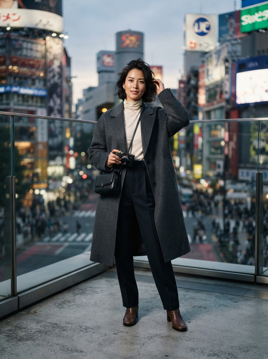 Tokyo Travel studio editorial AI photo shoot idea created with imageat