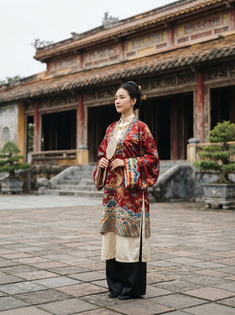 Traditional Clothing full-body story AI photo shoot idea created with imageat