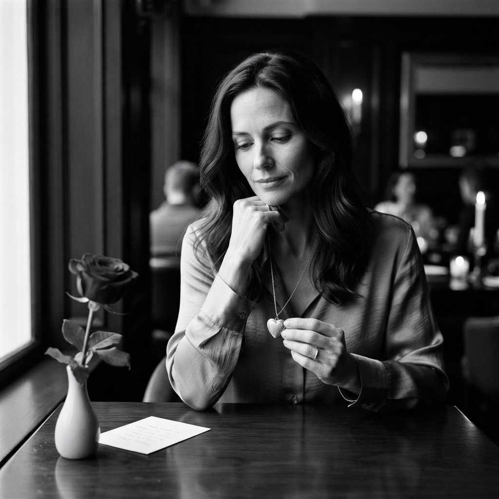 Valentine's Day fine-art monochrome AI photo shoot idea created with imageat