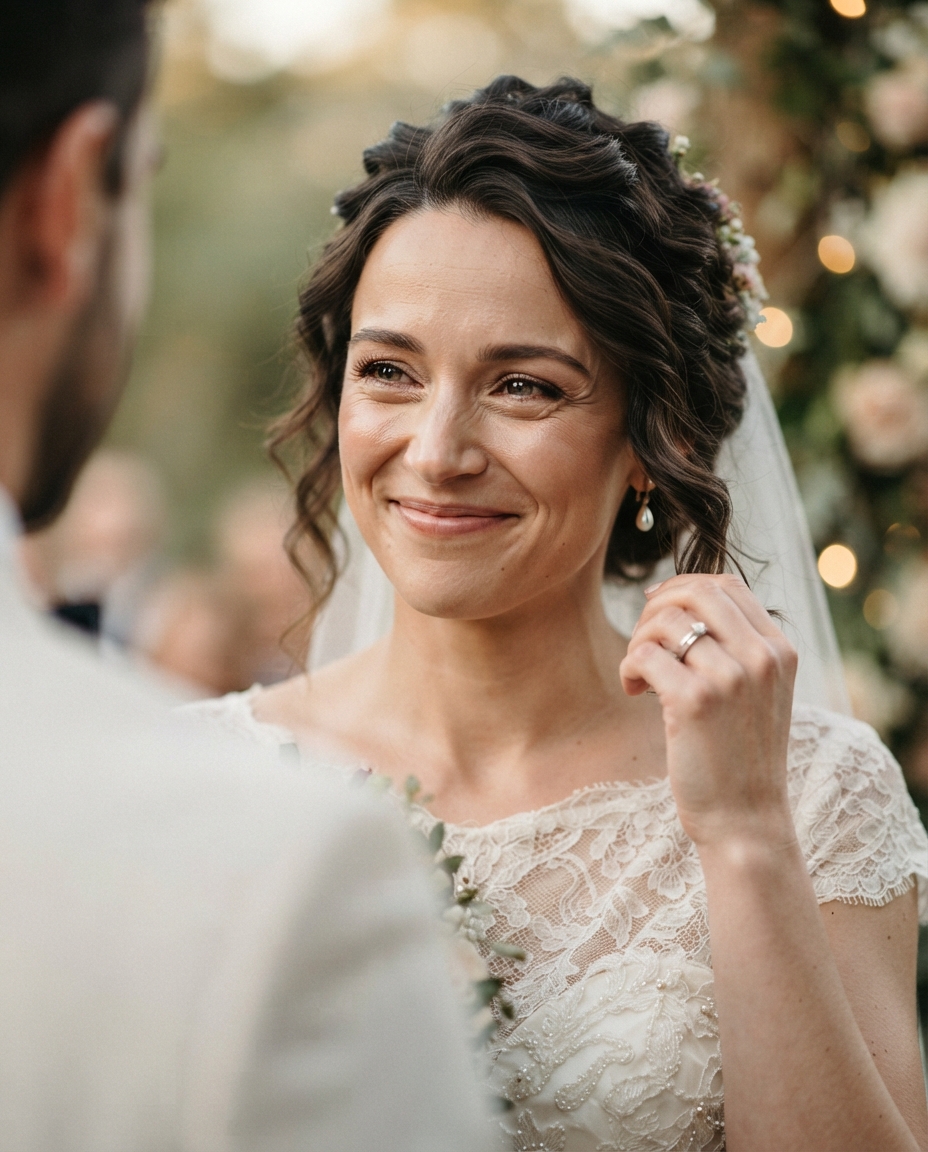 Wedding cinematic close-up AI photo shoot idea created with imageat
