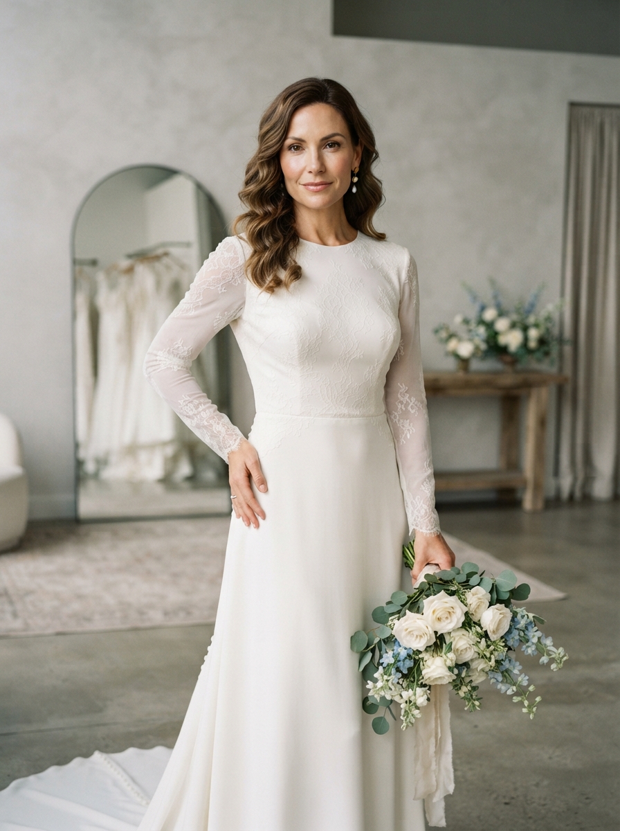 Wedding studio editorial AI photo shoot idea created with imageat