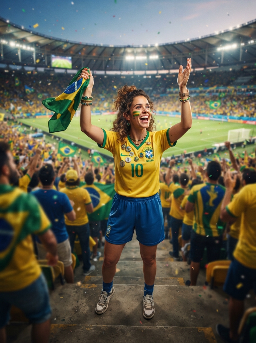 World Cup Fan full-body story AI photo shoot idea created with imageat