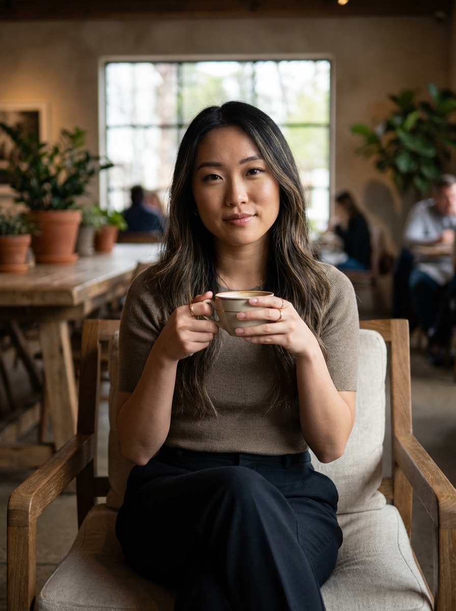 AI influencer portrait Aiko, Nano Banana Pro