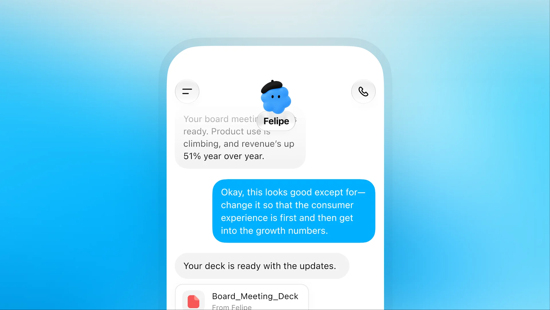 OpenAI Dots interface: Stay in the loop