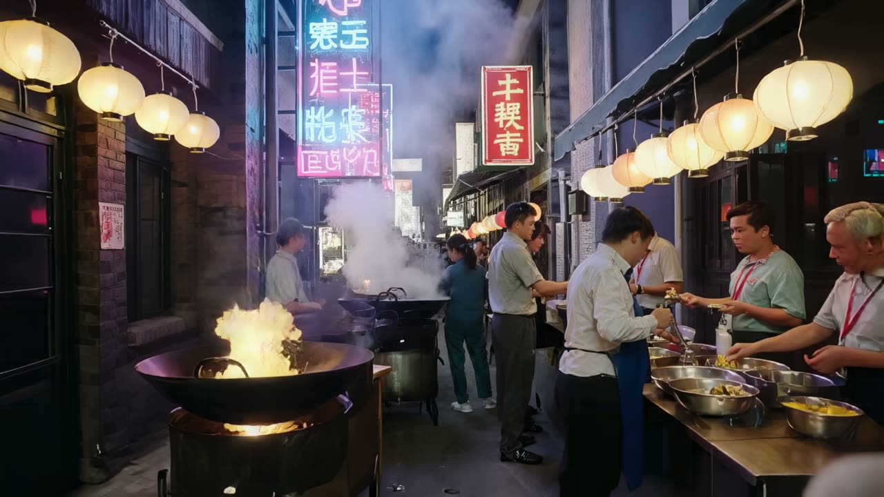 Night street market