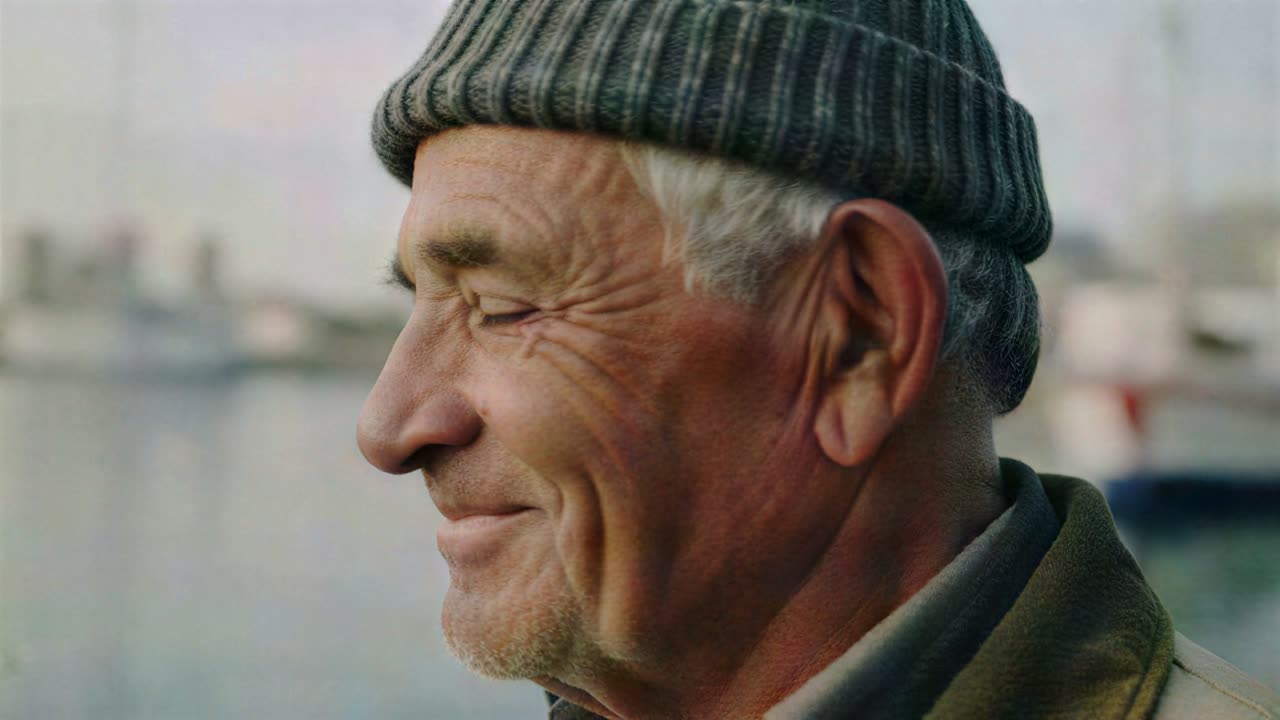 Generative upscaling example: Archive portrait