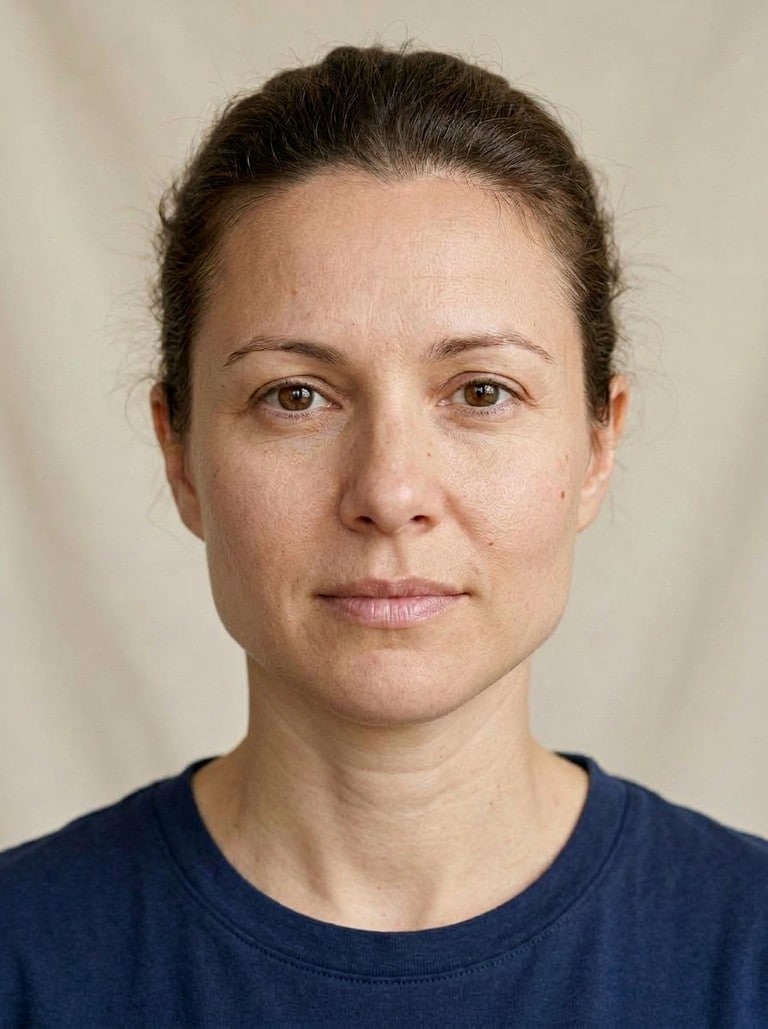 Jawline example — after