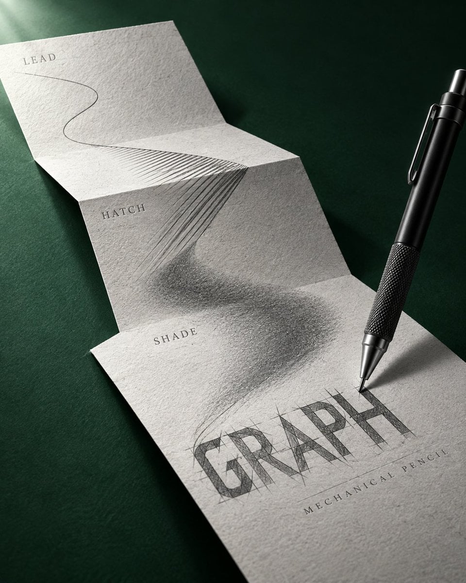 Example image 3 for Fountain Pen Ink Trail on Folded Paper Prompt