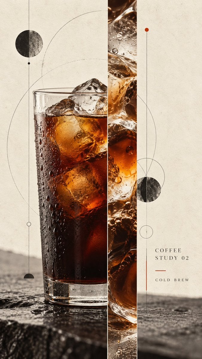 Example image 2 for Japanese Editorial Coffee Poster Series Prompt