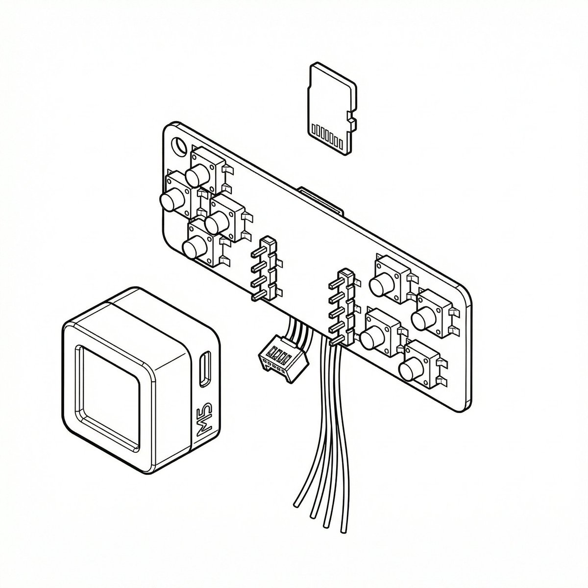 Example image 1 for Sketch to CAD-Style Line Art Conversion Prompt