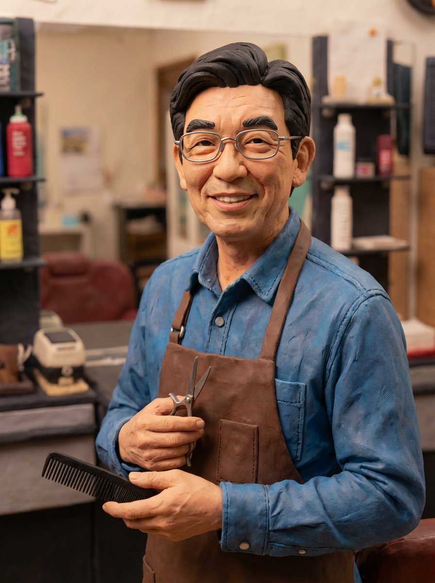 Example image 1 for Selfie to Claymation Transformation