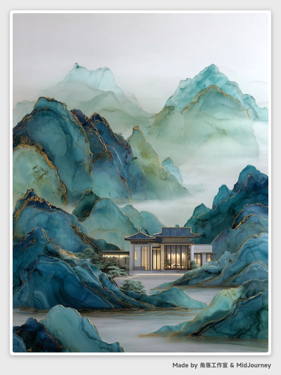 Example image 2 for E-commerce Main Image - Abstract Chinese Landscape Miniatures Prompt