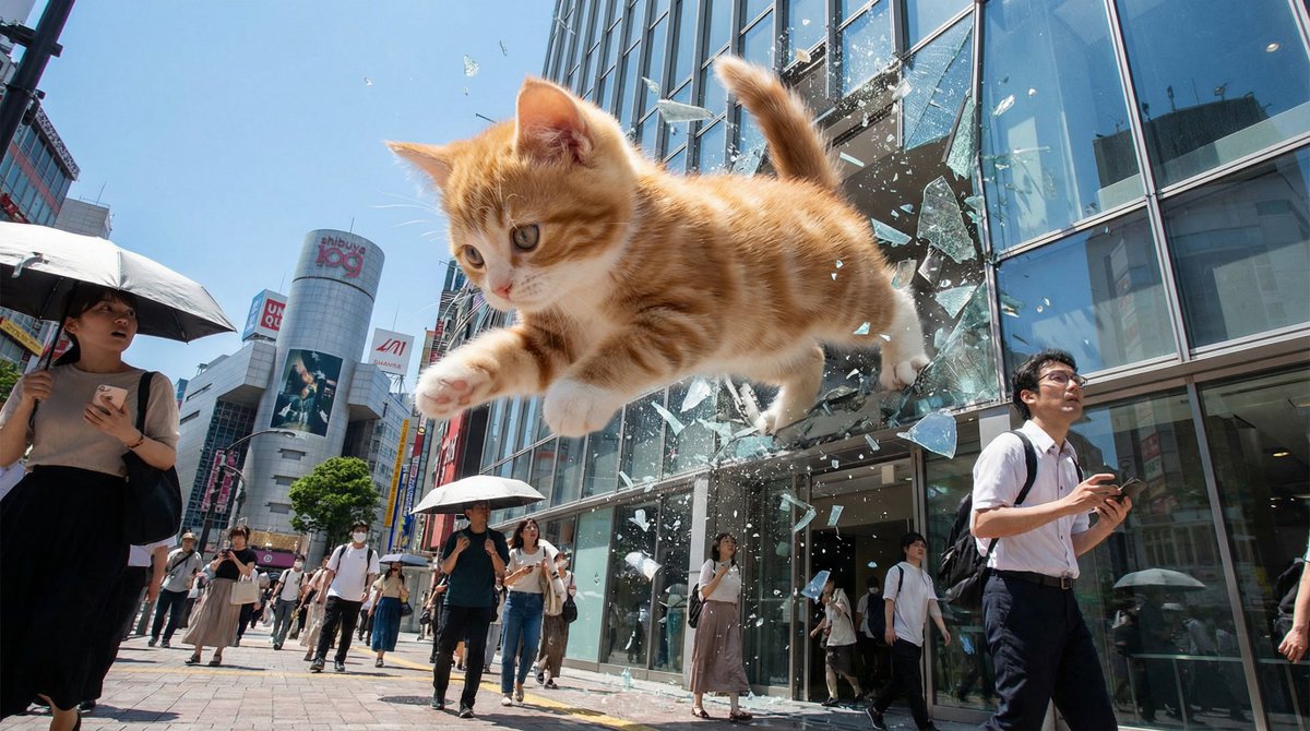 Example image 3 for Kaiju Kitten Destroying Sydney Waterfront