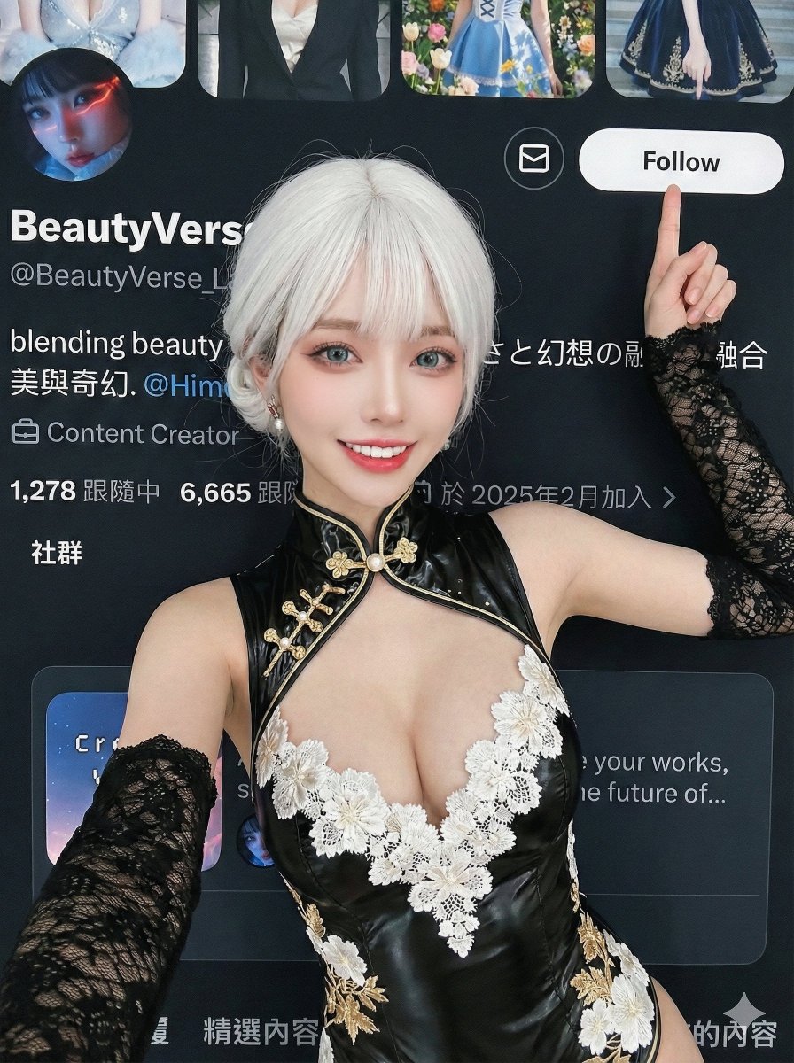 Example image 1 for Creative Composite for 'Follow' Button Promo