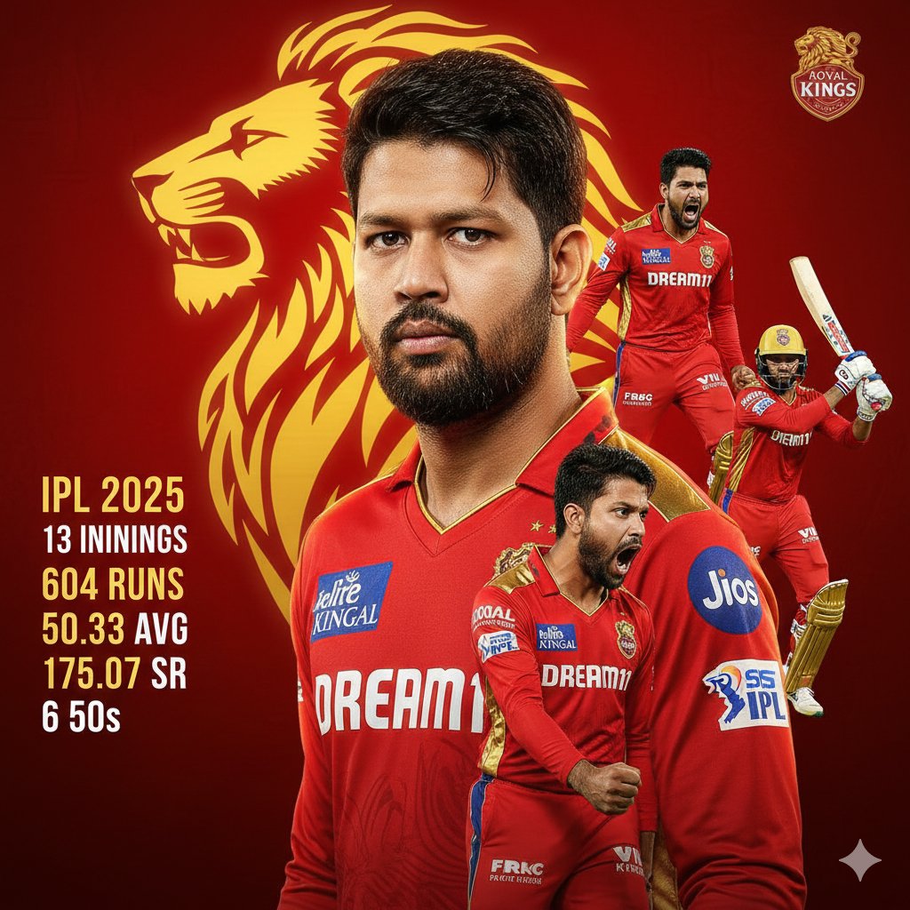 Example image 1 for Cricketer Composite Portrait and Stats Graphic