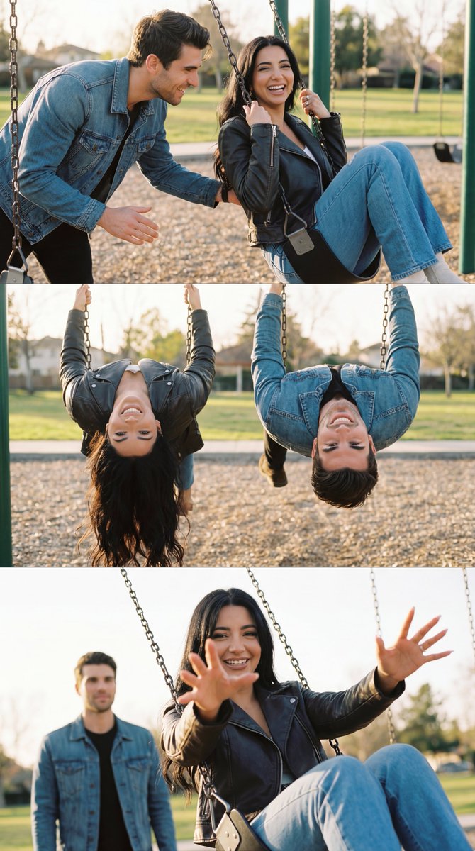 Example image 1 for Ultra-Photorealistic Cinematic Couple Triptych Storyboard