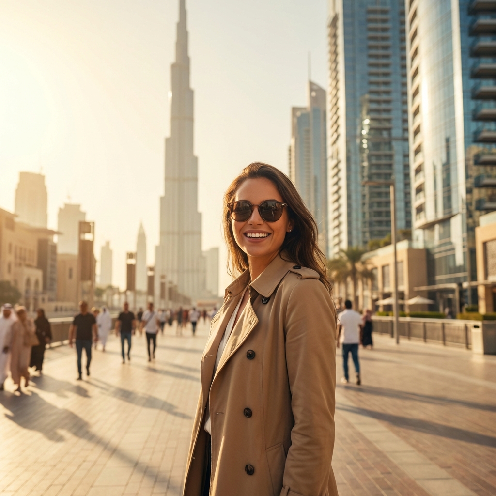 City teleport Dubai futuristic skyline, Nano Banana Pro