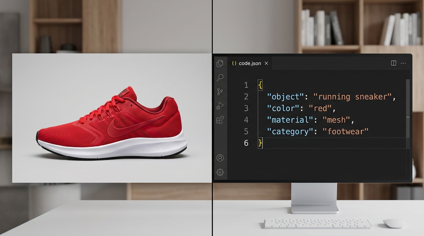 Image to JSON result example
