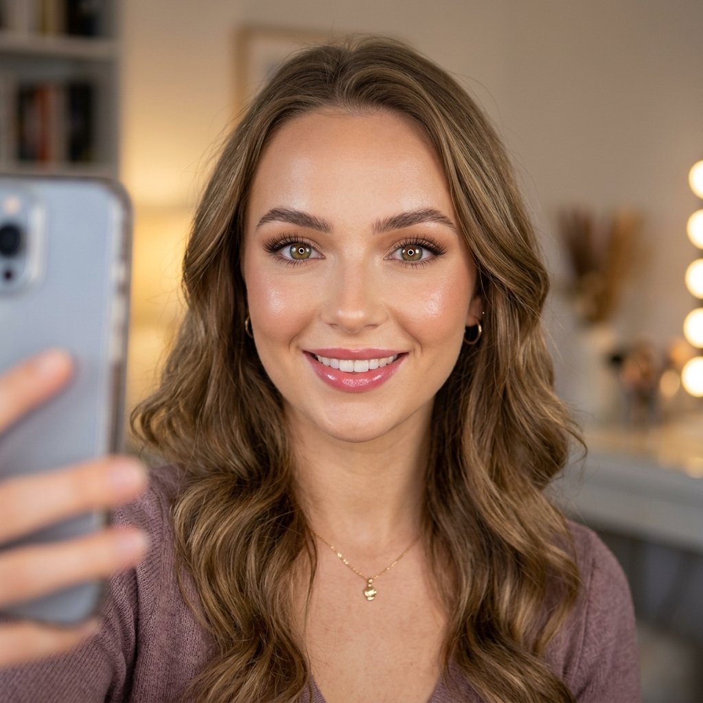 Original photo: Ring light selfie