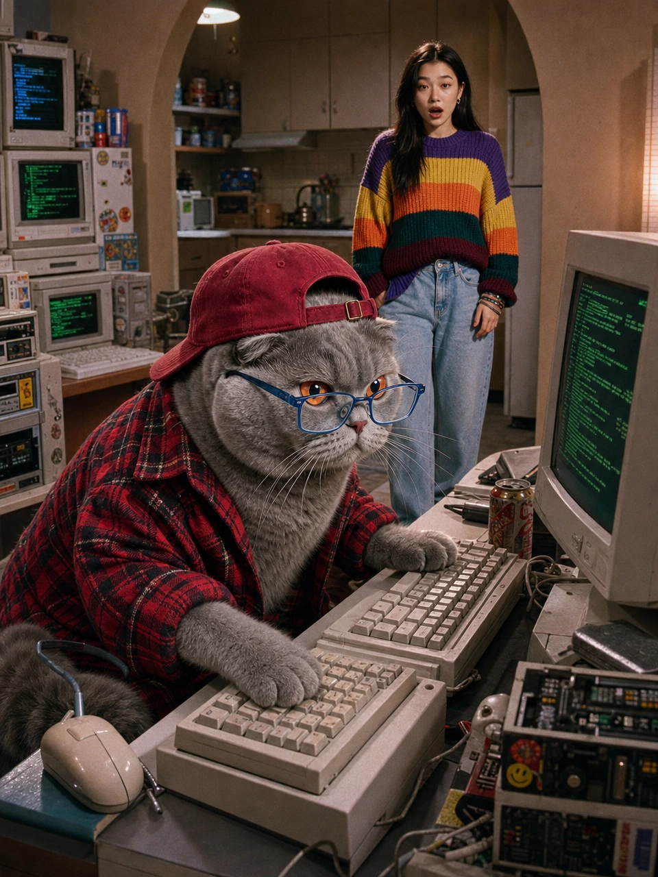 90s Sitcom Style AI Video Generator AI photo example 3 created with imageat
