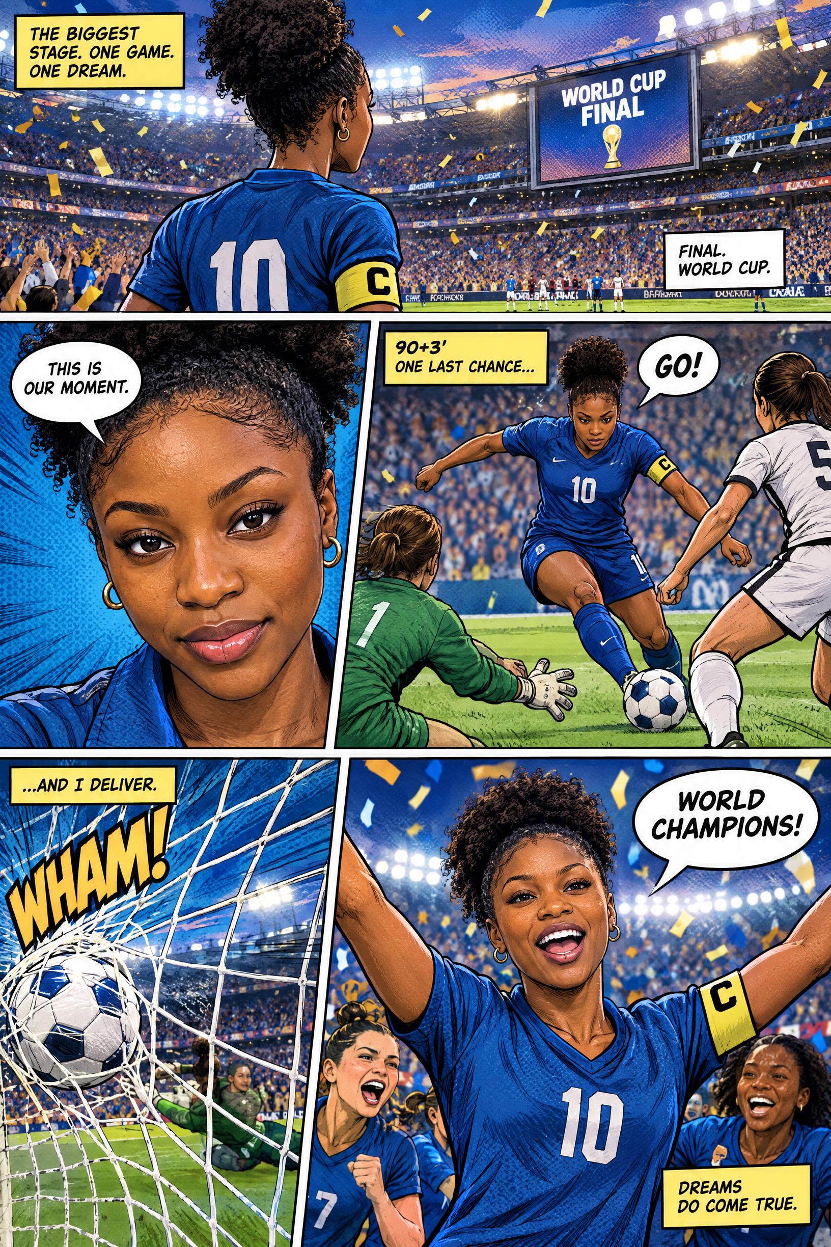 AI Comic Generator from Photo AI photo example 2 created with imageat