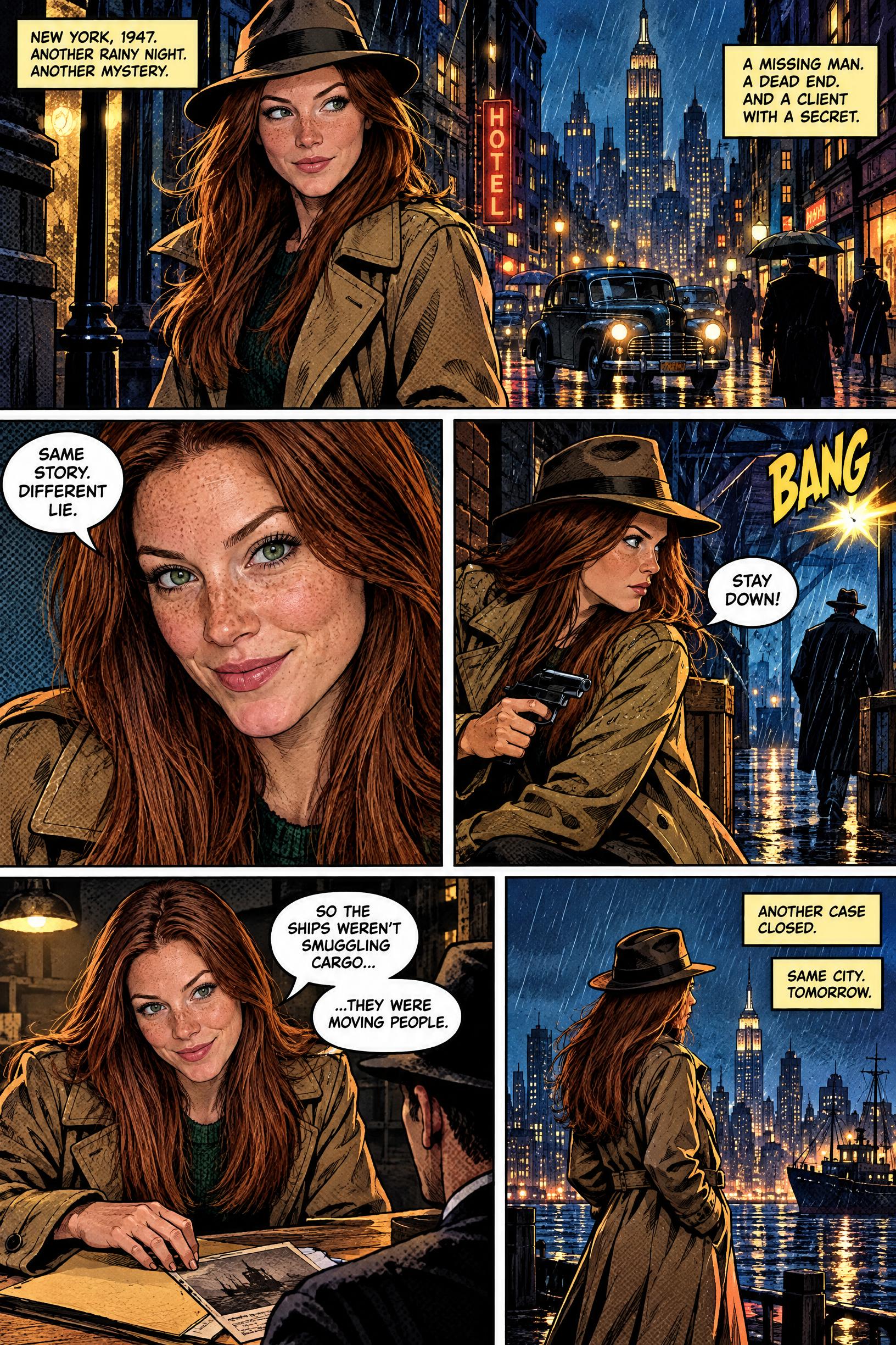 AI Comic Generator from Photo AI photo example 3 created with imageat