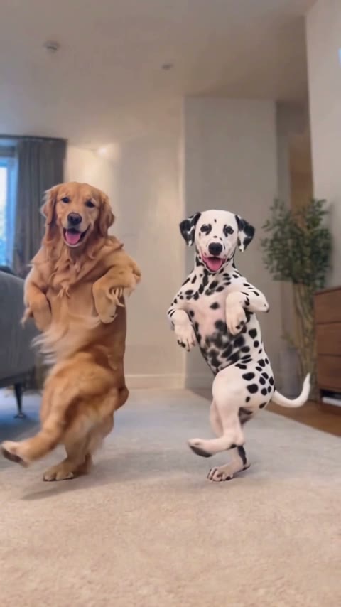 Two Pets Dance AI photo example 2 created with imageat