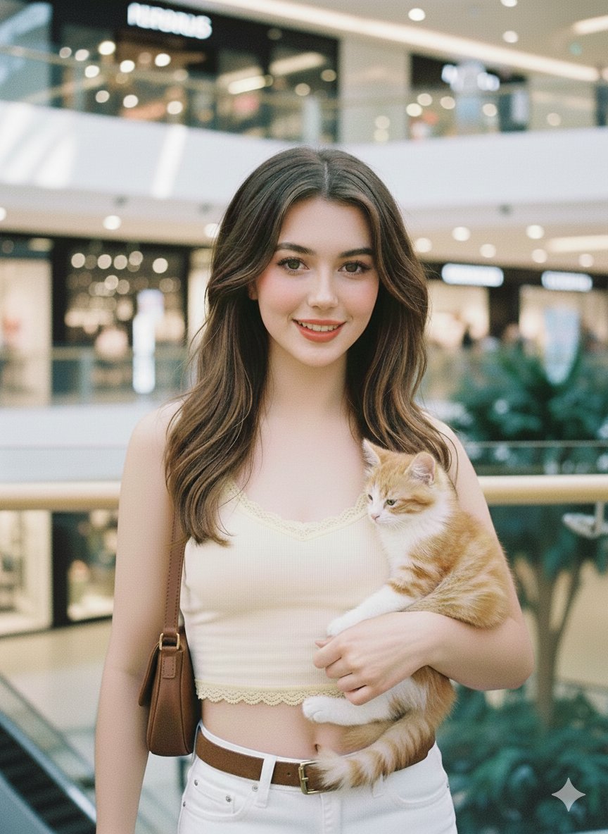 Example image 1 for A young woman smiling directly at the camera